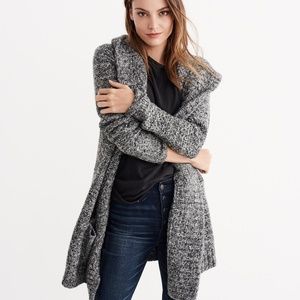Abercrombie Textural Oversized Cocoon Cardigan